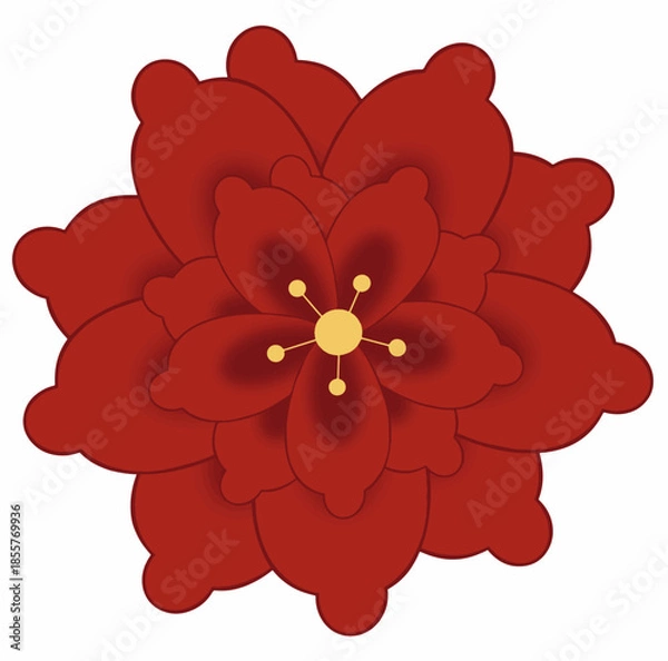 Obraz chinese red flower 