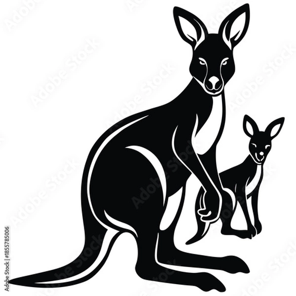 Obraz kangaroo vector illustration