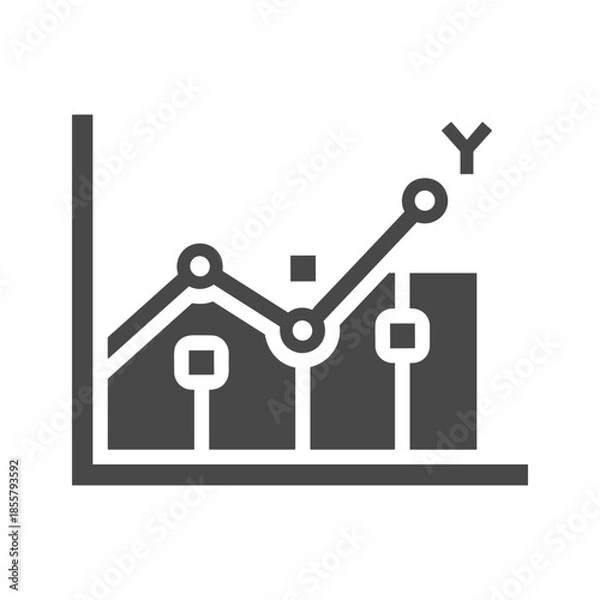 Obraz Graph Icon Vector Illustration