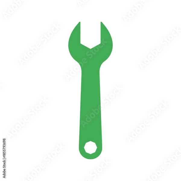 Obraz Green Spanner Icon