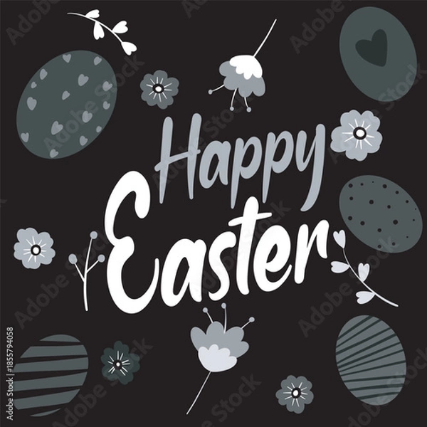 Obraz vector illustration of a happy Easter