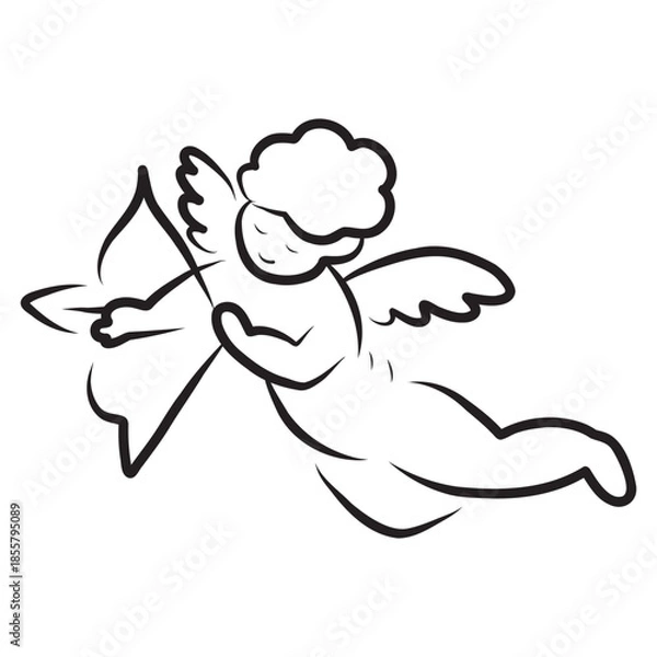 Obraz cupid with bow and arrow