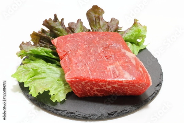 Fototapeta 牛もも肉ブロック（国産牛等級3）