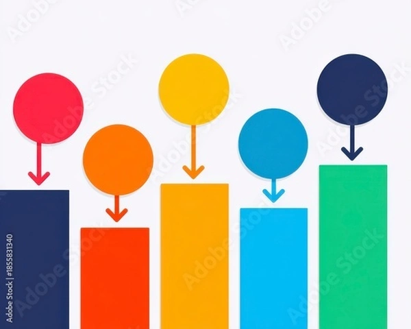 Fototapeta Abstract Vector Illustration of Feedback Loop Icon Design Elements