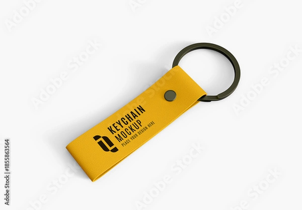Obraz Leather Keychain Mockup