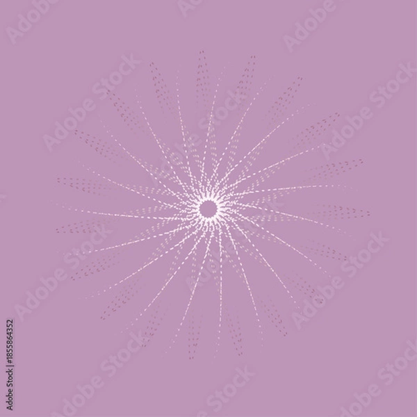 Obraz Lavender Abstract Geometric Mandala Illustration
