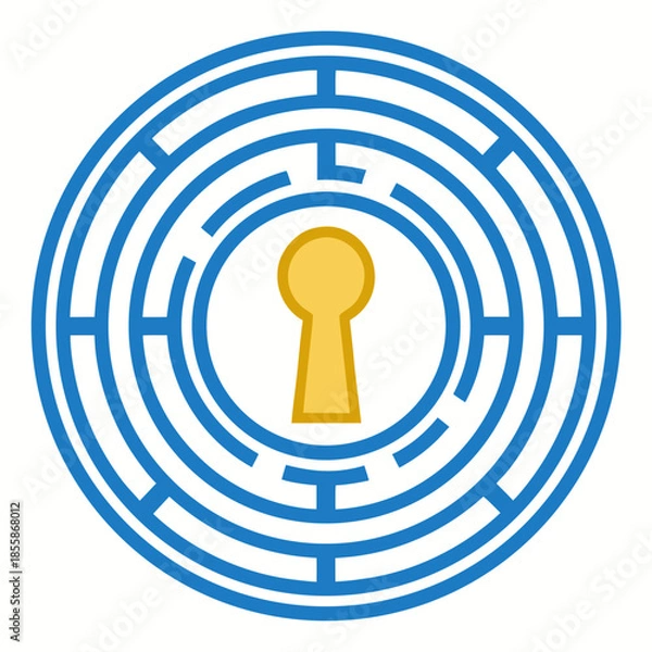 Obraz Simple Maze With Key