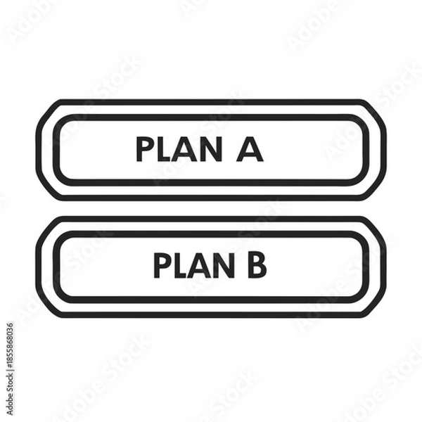 Obraz Simple Plan Options Design