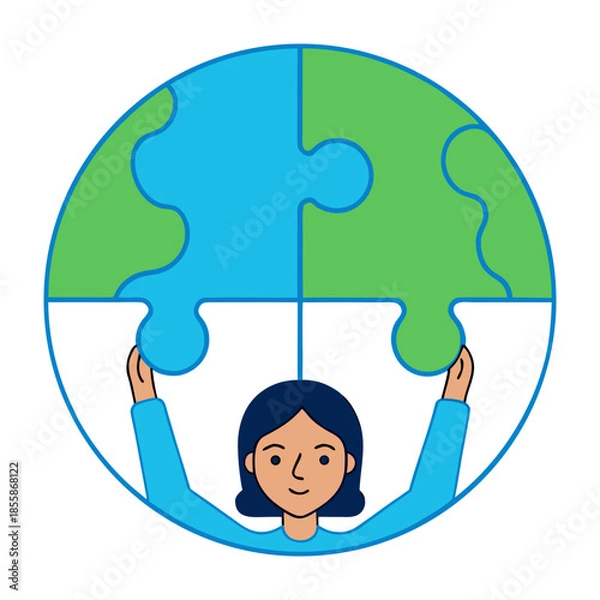 Obraz World Connection Concept Art