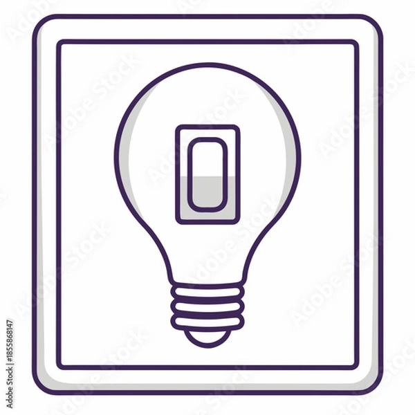 Obraz Simple Light Bulb Design