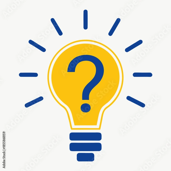 Obraz Bright Idea Question Mark