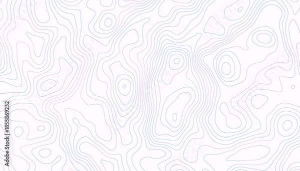 Obraz Pastel Rainbow Topographic Contour Lines Abstract Background