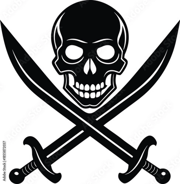 Obraz Skull and Crossbones Illustration