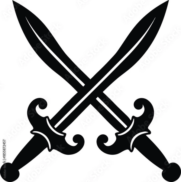 Obraz Crossed Swords Graphic