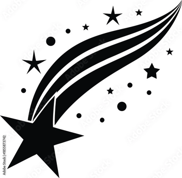 Obraz Shooting Star Silhouette