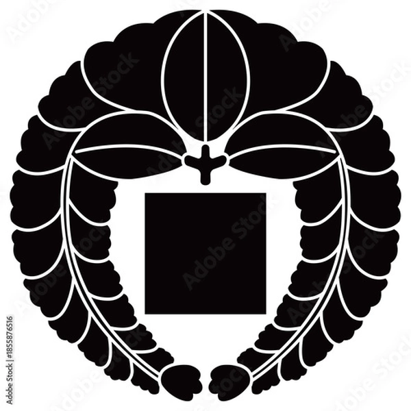 Obraz 	家紋です。下がり藤に石畳といいます。