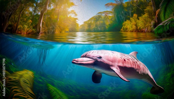 Obraz Pink river dolphin (Boto)