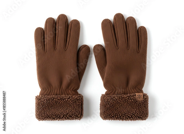 Obraz Cozy Brown Winter Gloves