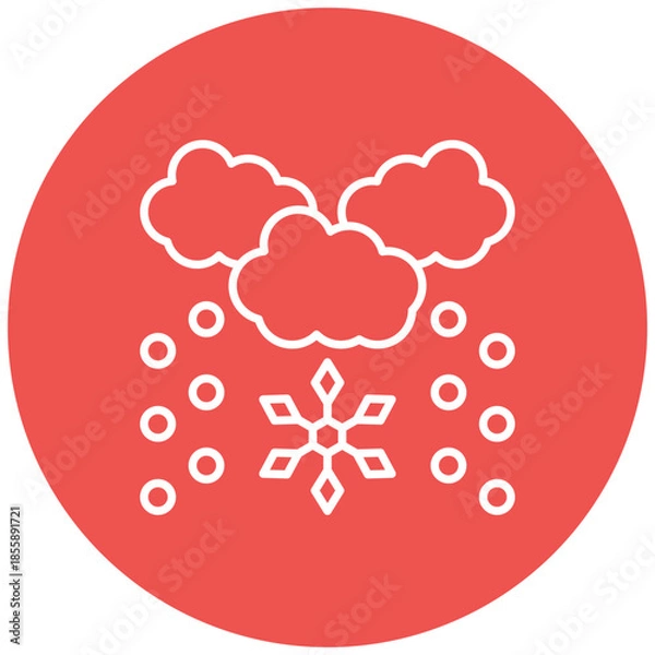 Obraz Snowing Icon
