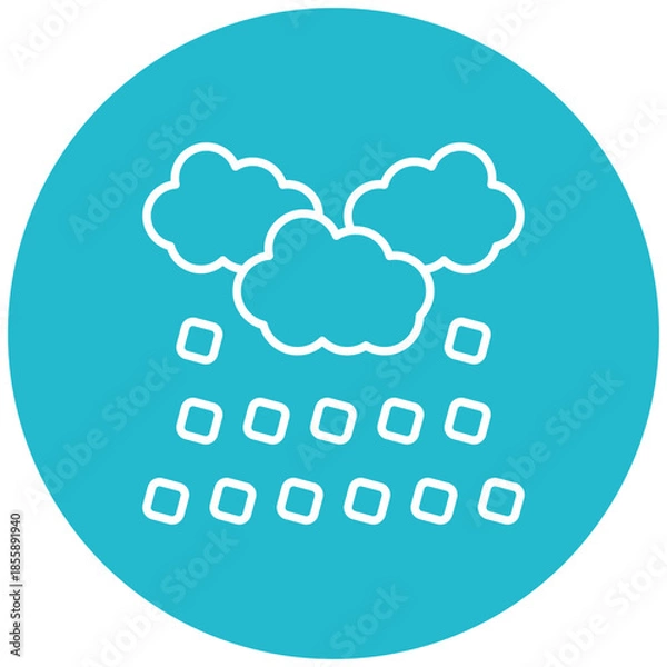 Obraz Hail storm Icon