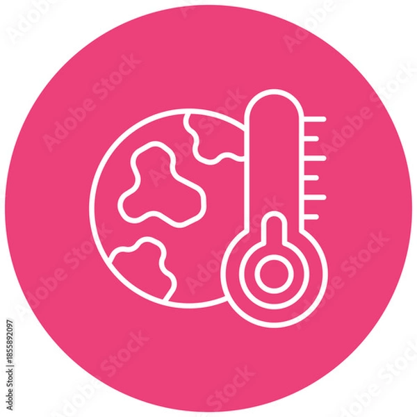 Obraz Cold temperature Icon