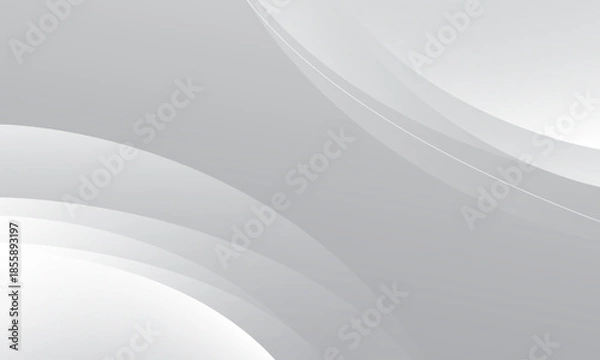 Obraz Abstract white background with circle lines. Eps10 vector