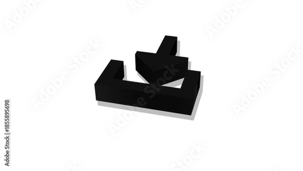 Obraz black and white paper clips