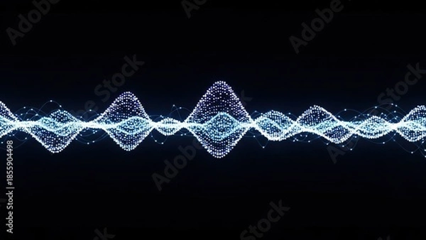 Obraz Abstract digital wave pattern