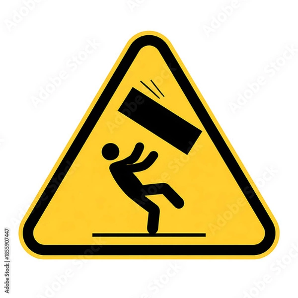 Obraz Falling Object Warning Sign