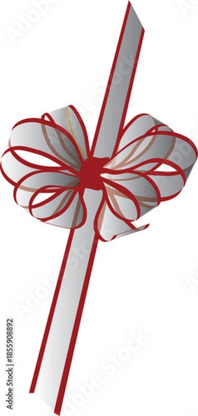 Obraz red ribbon bow