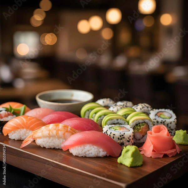 Obraz sushi on a plate