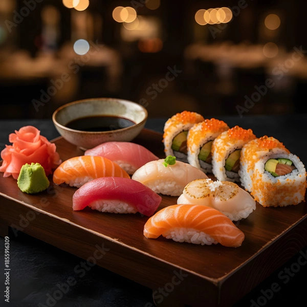 Obraz sushi on a plate