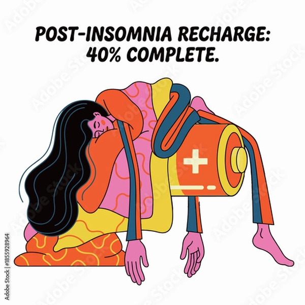 Fototapeta Post-Insomnia Recharge