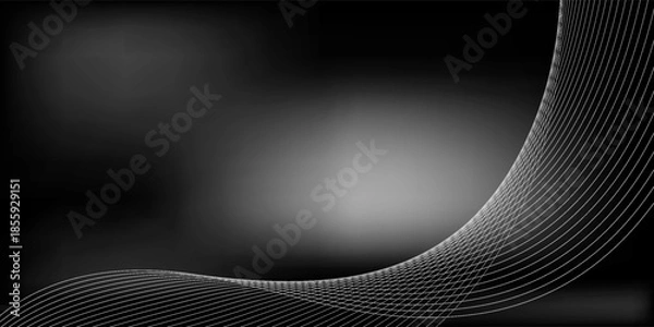 Obraz Glow lines pattern wave illustration background.eps.10