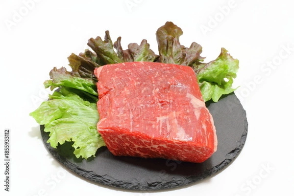 Fototapeta 牛もも肉ブロック（国産牛等級3）