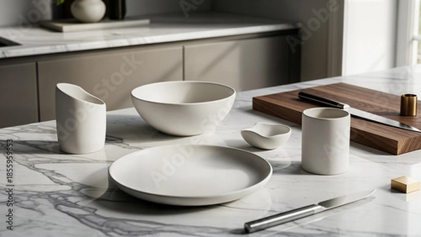 Obraz kitchen dishes on the table