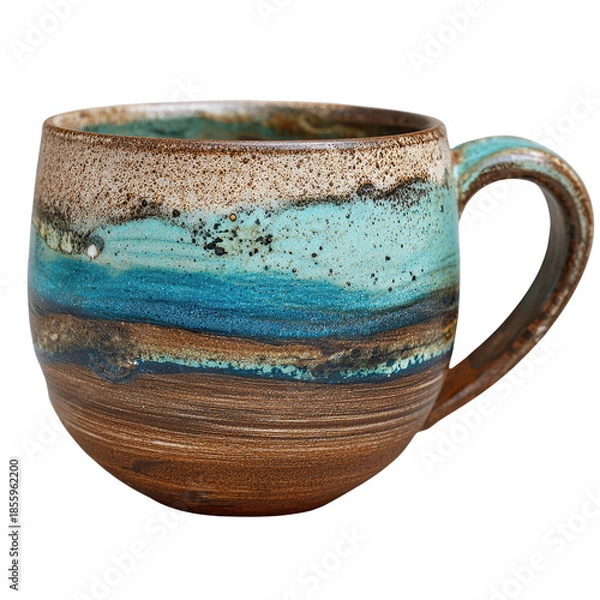 Obraz Coffee cup ceramic isolated on transparent background