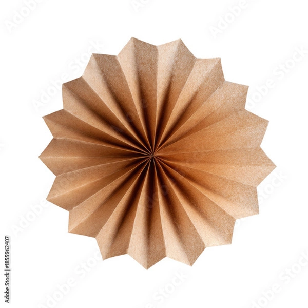 Obraz  coffee filter paper fold transparent background