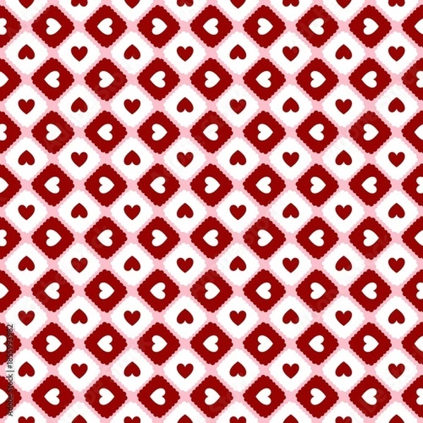 Fototapeta Valentines seamless background 