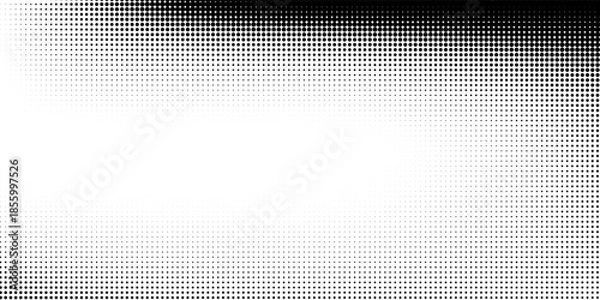 Obraz Dot white gray wave light technology texture background. Abstract big dot. Vector eps10