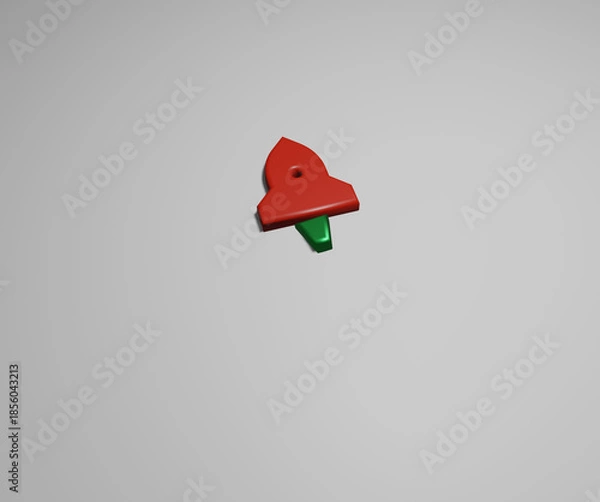 Obraz bird house on white background