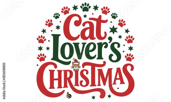 Obraz Christmas Cat EPS Design