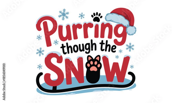 Obraz Christmas Cat EPS Design