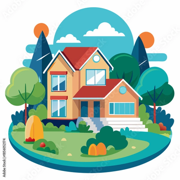 Obraz house on the hill