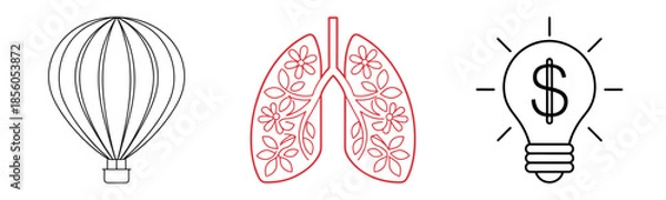 Obraz Simple Icons and Concepts