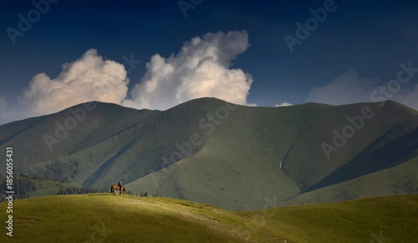 Obraz mountain landscape with clouds