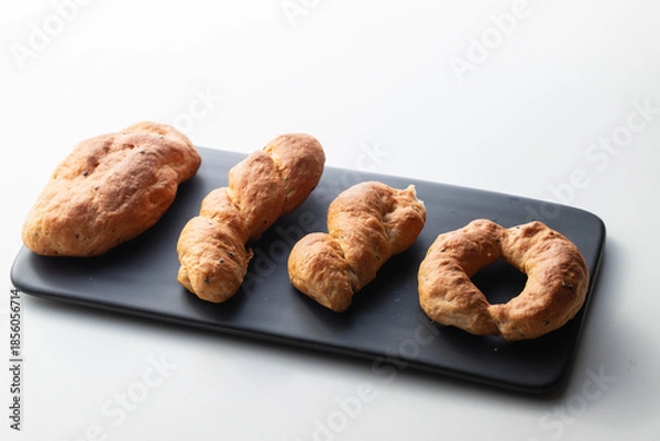 Obraz Nutritious Cheese Whole Wheat Bread for Breakfast