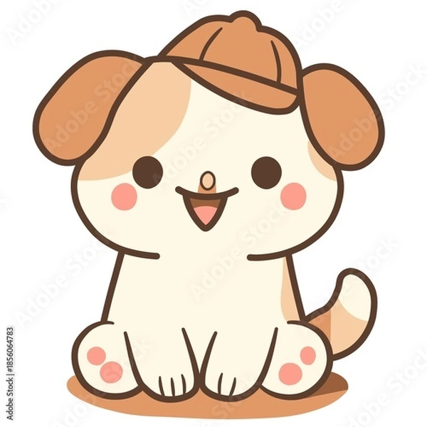 Fototapeta dog with bone