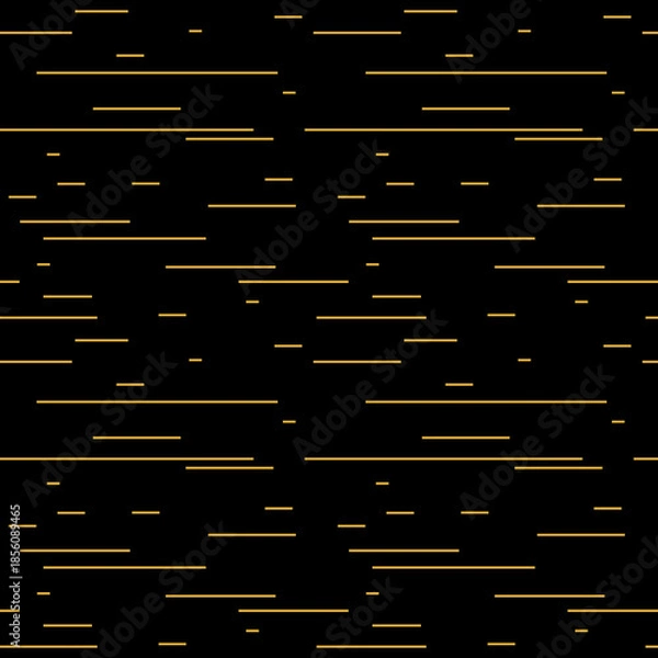 Obraz horizontal gold line seamless pattern with black background