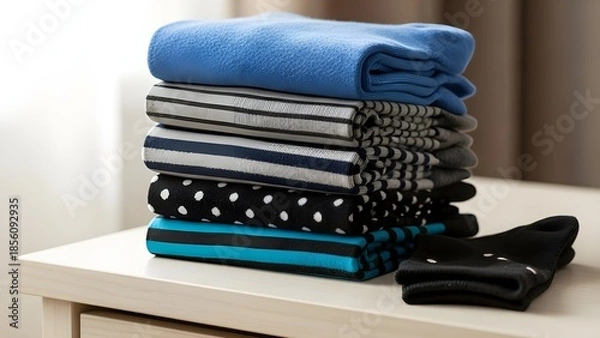 Fototapeta Socks folded.